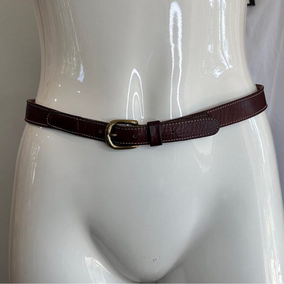 Roots All Leather Skinny Belt - Picture 5 of 6